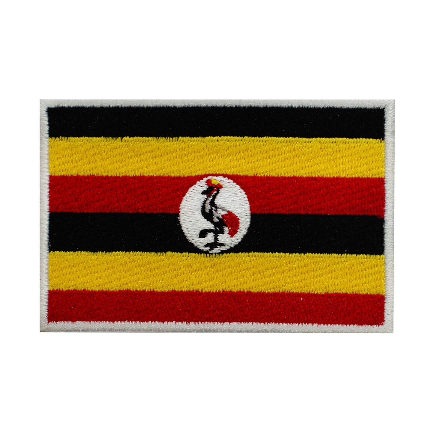 Parche de bandera de UGANDA para planchar, parche para coser, parche bordado, parche de bandera del condado nacional