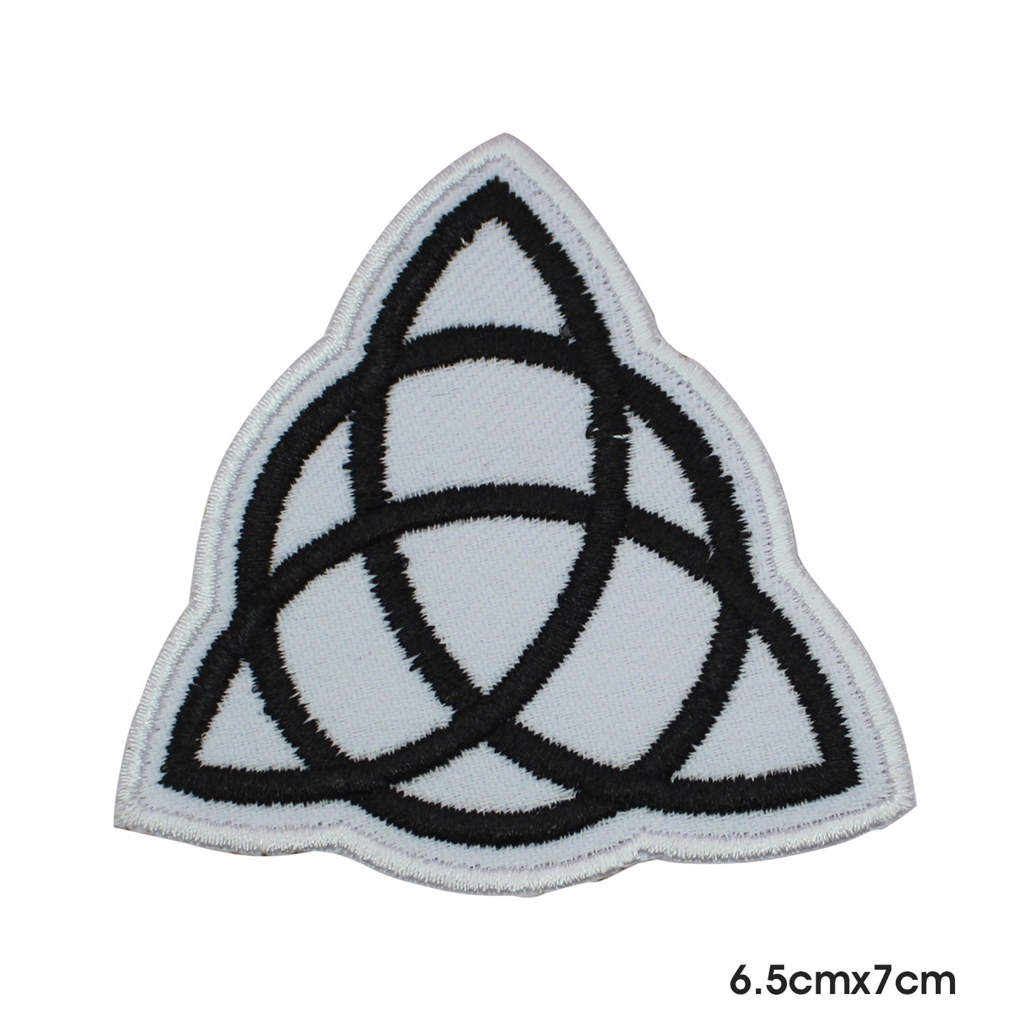 Parche con signo vikingo de Triquetra, parche para planchar y coser, insignia para ropa.