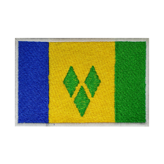 ST-VINCENT &amp; GRENADINES Drapeau Patch Fer Sur Patch Coudre Sur Patch Brodé Patch National County Flag Patch