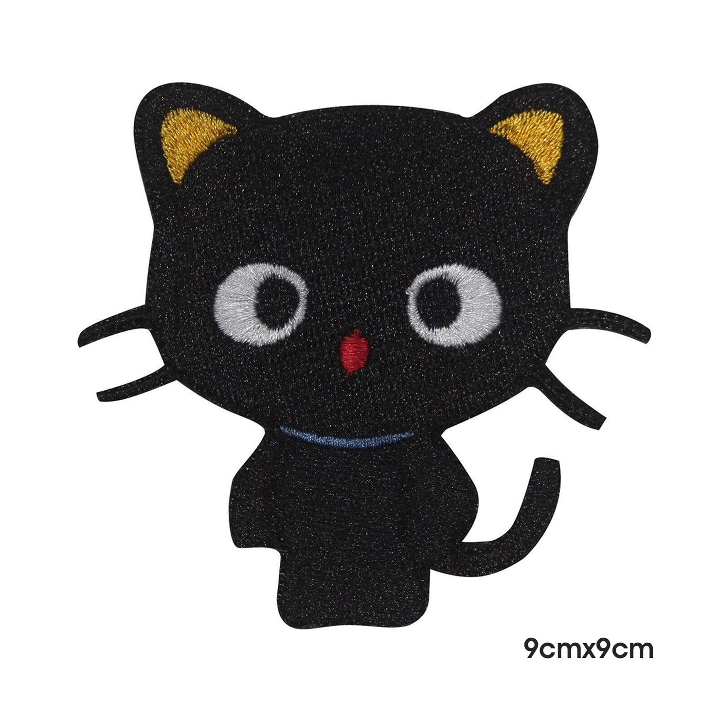 Disney Cute Black Cat Patch thermocollant à coudre sur patch pour vêtements.