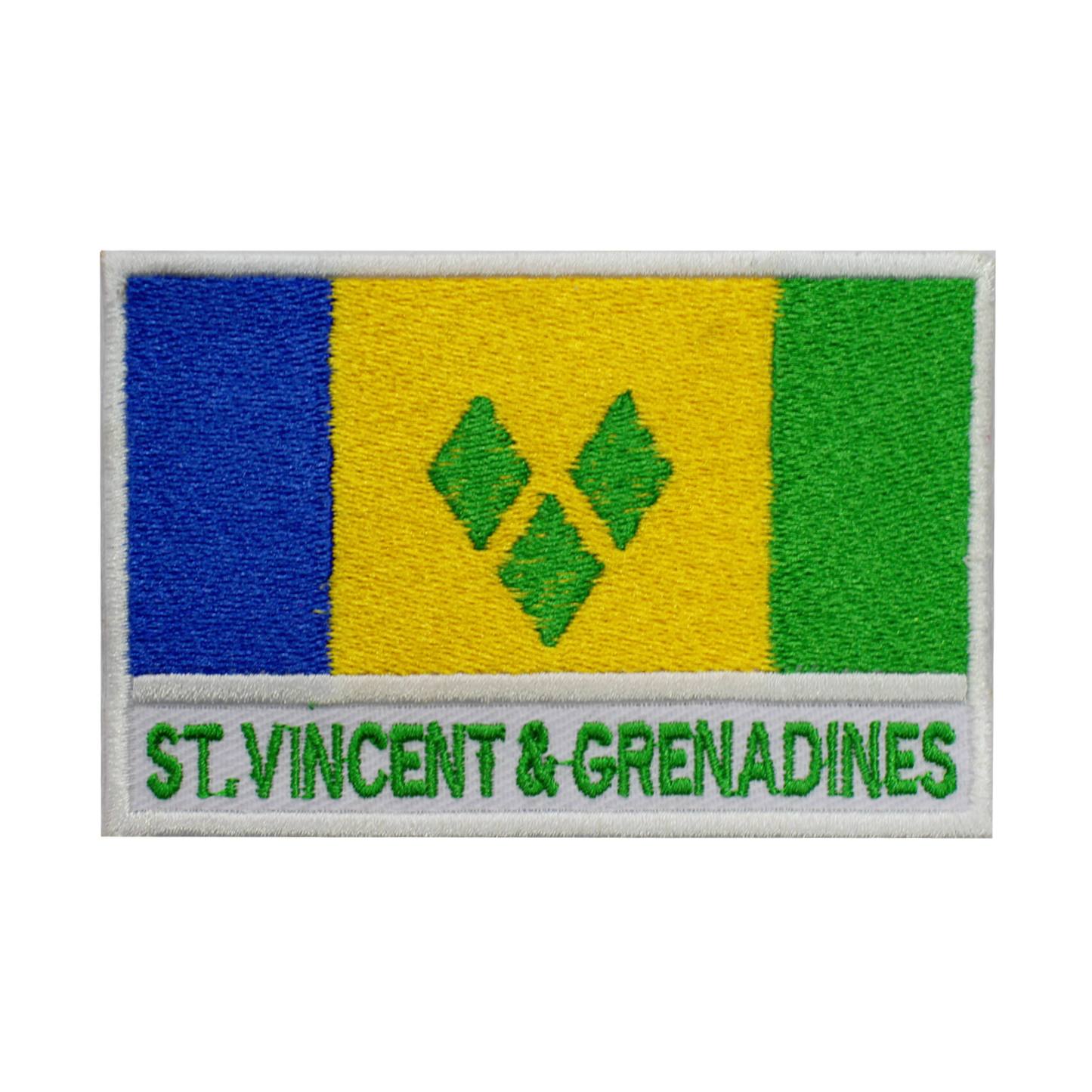 ST-VINCENT &amp; GRENADINES Drapeau Patch Fer Sur Patch Coudre Sur Patch Brodé Patch National County Flag Patch