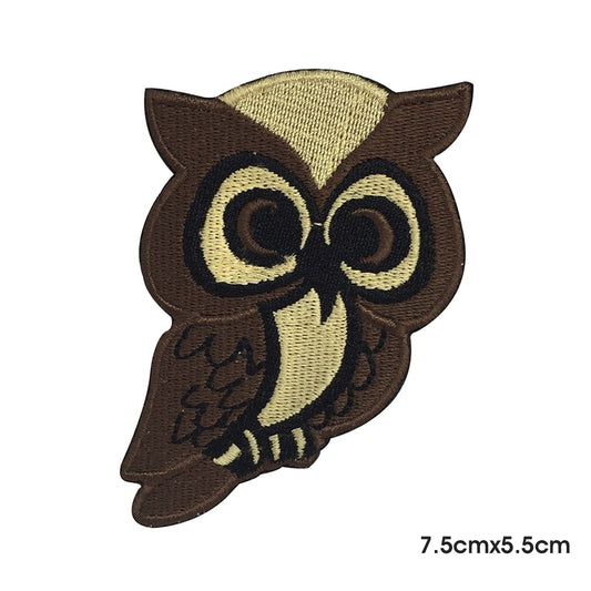 OWL Patch Iron on Sew on Patch Badge For Clothes.