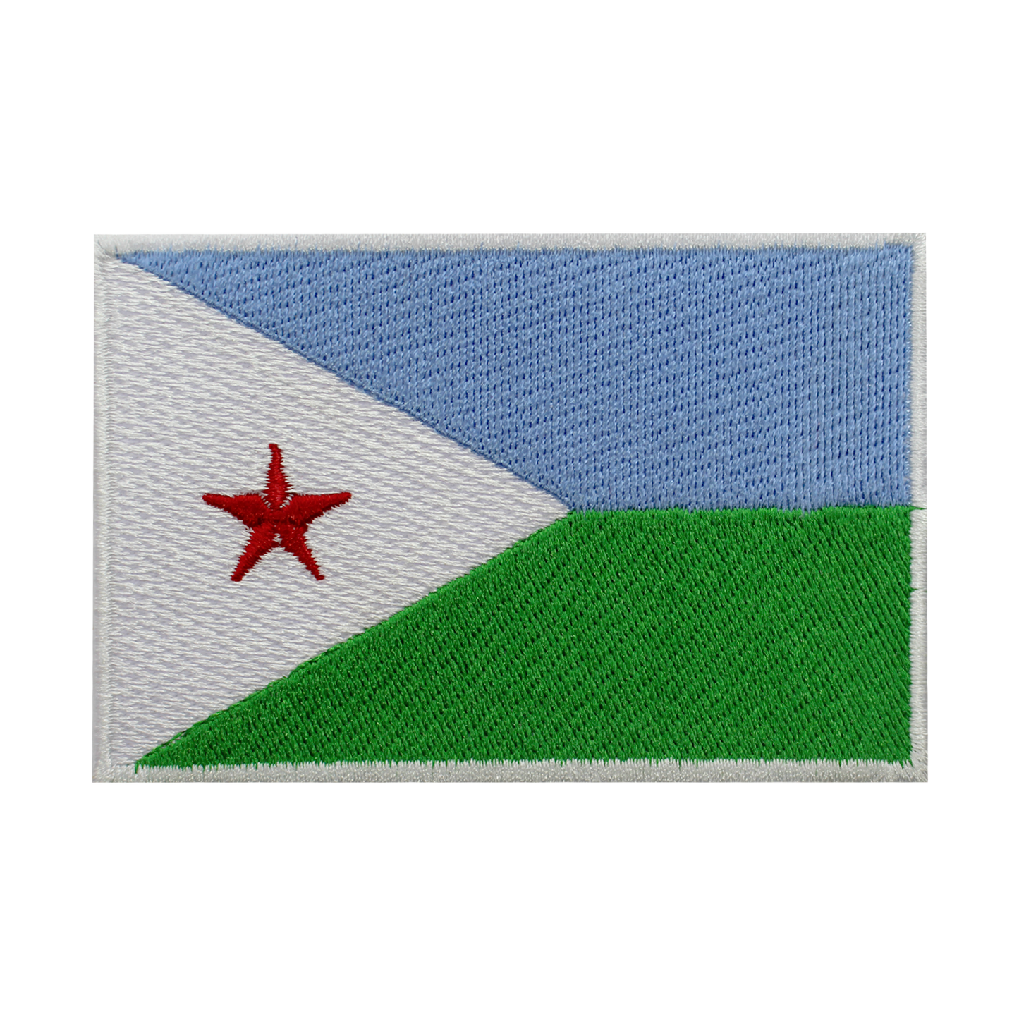 DJIBOUTI Drapeau Patch Fer Sur Patch Coudre Sur Patch Brodé Patch National County Flag Patch