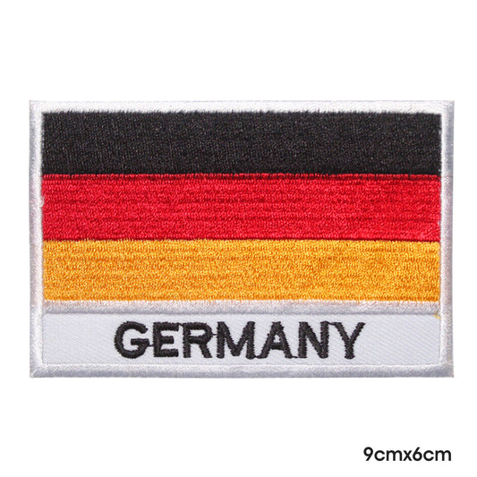 Bandera nacional de Alemania con nombre