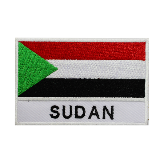 SUDAN Flag Patch Iron On Patch Sew On Patch Embroidered Patch National County Flag Patch