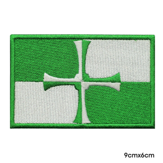 KIRKCUDBRIGHTSHIRE County Flag Patch Iron on Sew on Patch Badge For Clothes.