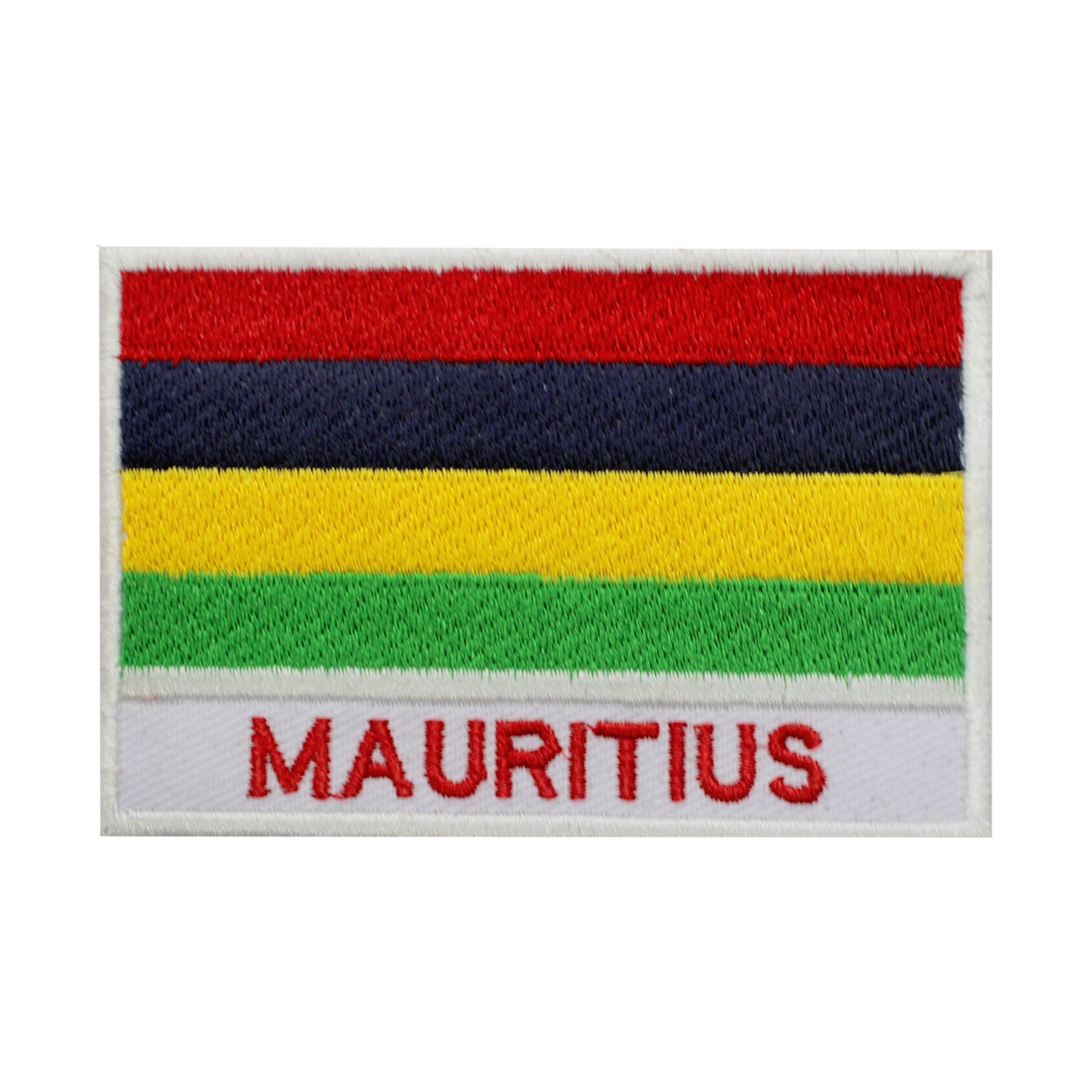 MAURITIUS Flag Patch Iron On Patch Sew On Patch Embroidered Patch National County Flag Patch