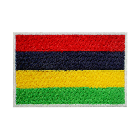 MAURICE Flag Patch Fer Sur Patch Coudre Sur Patch Brodé Patch National County Flag Patch