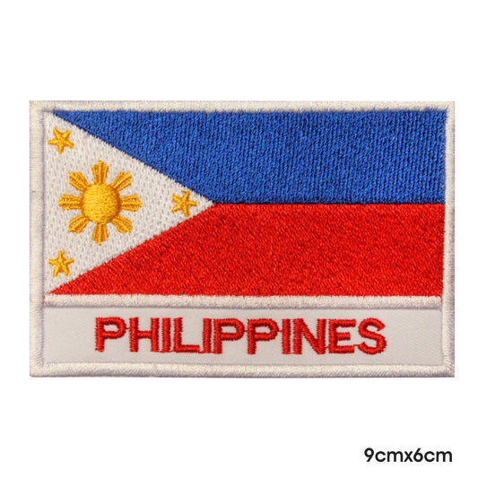 Bandera nacional de Filipinas con nombre