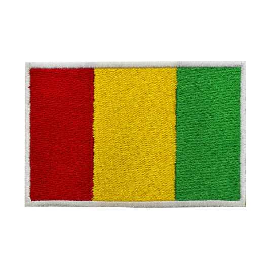 Parche de bandera de GUINEA para planchar, parche para coser, parche bordado, parche de bandera del condado nacional