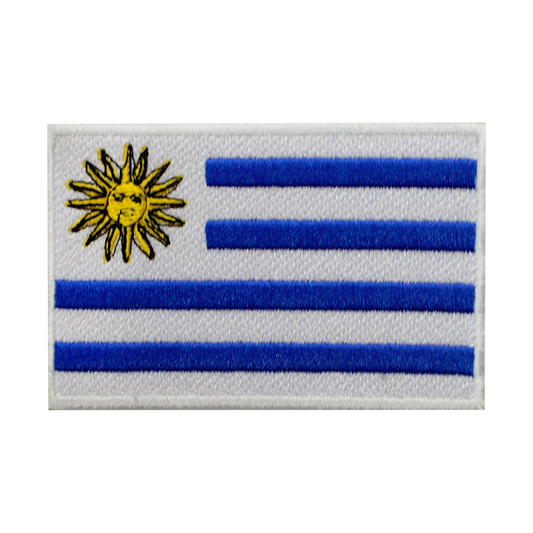 Parche de bandera de URUGUAY para planchar, coser en parche bordado, parche de bandera del condado nacional