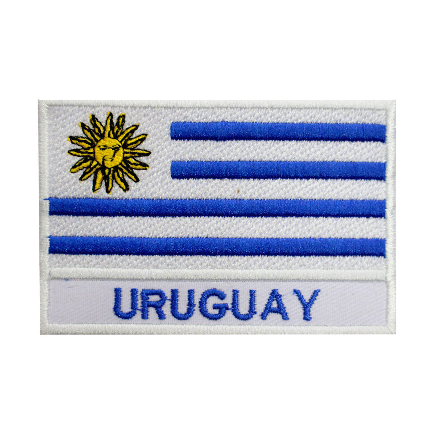 Parche de bandera de URUGUAY para planchar, coser en parche bordado, parche de bandera del condado nacional