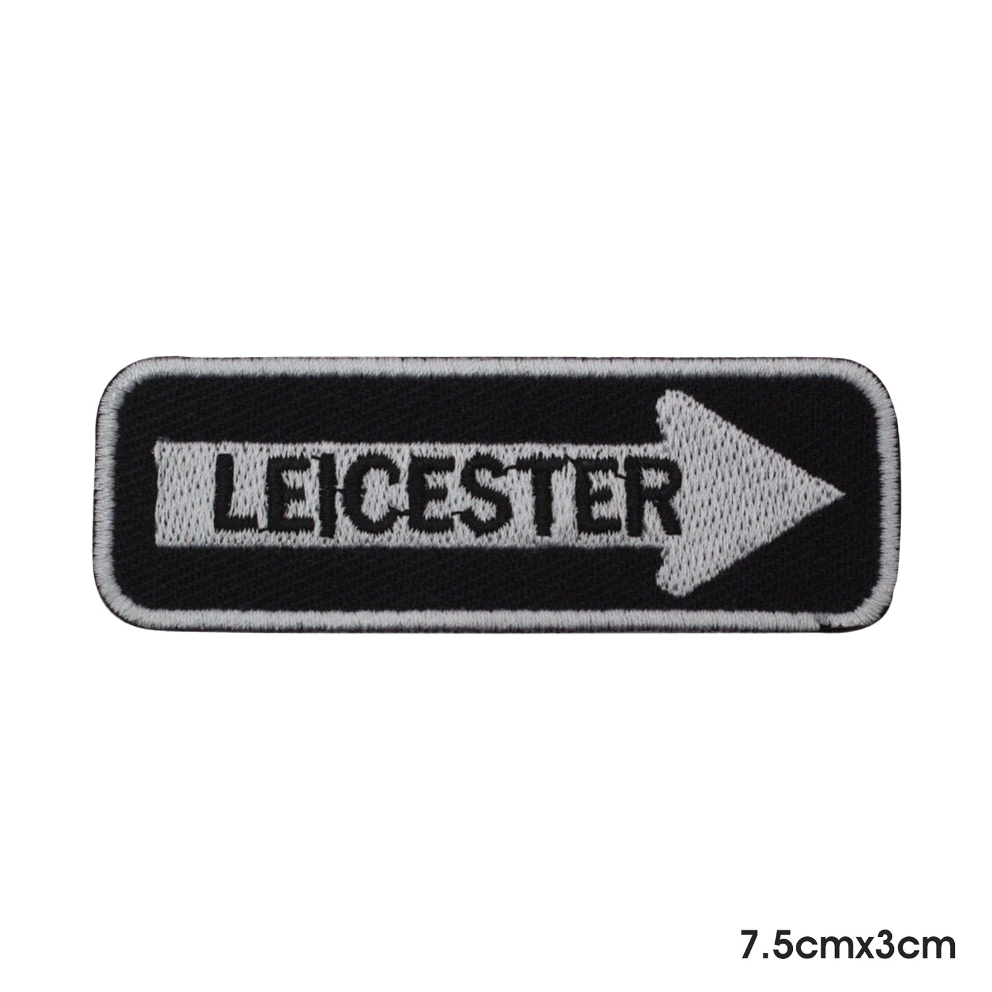 LEICESTER Patch thermocollant à coudre sur patch pour vêtements.