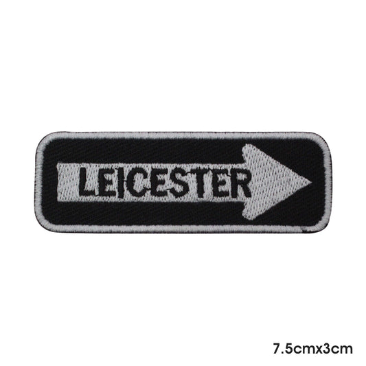 LEICESTER Patch thermocollant à coudre sur patch pour vêtements.