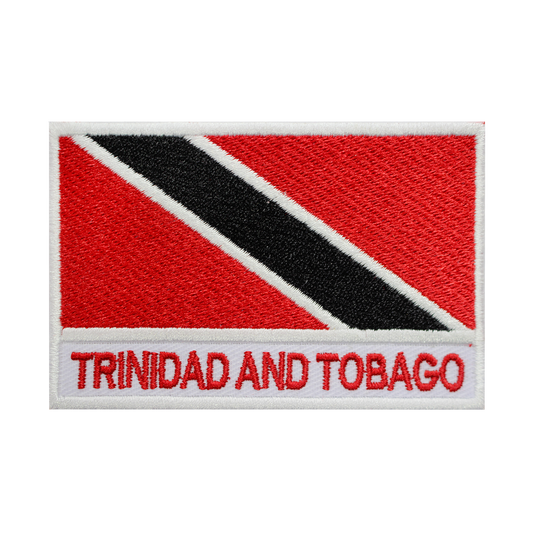 Parche de bandera de TRINIDAD Y TOBAGO Parche para planchar Parche para coser Parche bordado Parche de bandera del condado nacional