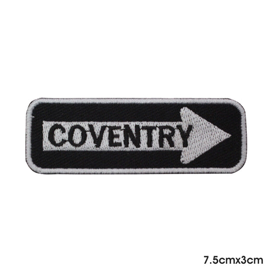 COVENTRY Patch Iron on Sew on Patch Badge For Clothes.