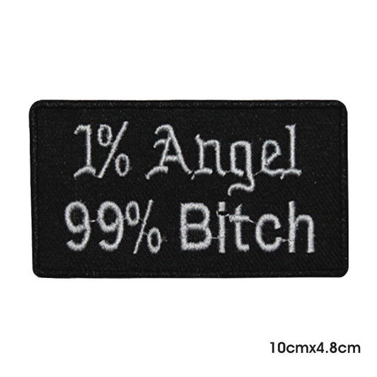 1% Angel 99% Bitch Bikers Logotipo del eslogan