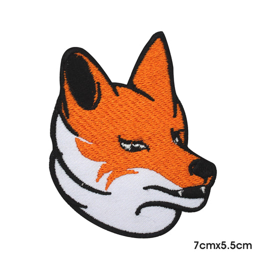 Fox face Patch Iron on Sew on Patch Badge For Clothes.