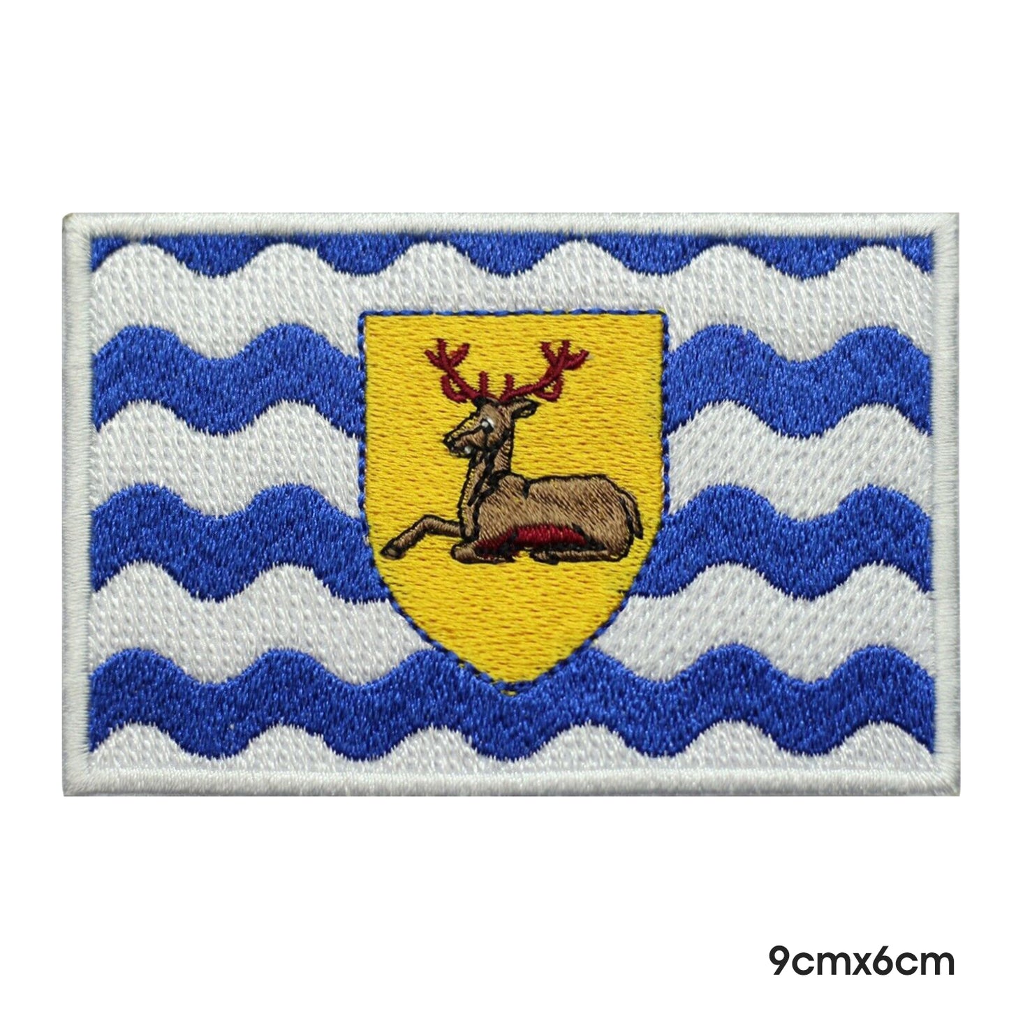 HERTFORDSHIRE County Flag Patch Iron on Sew on Patch Badge For Clothes.