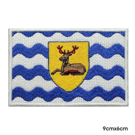 HERTFORDSHIRE County Flag Patch Iron on Sew on Patch Badge For Clothes.