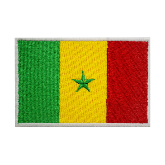 Patch drapeau du SÉNÉGAL thermocollant à coudre sur patch brodé patch drapeau national du comté