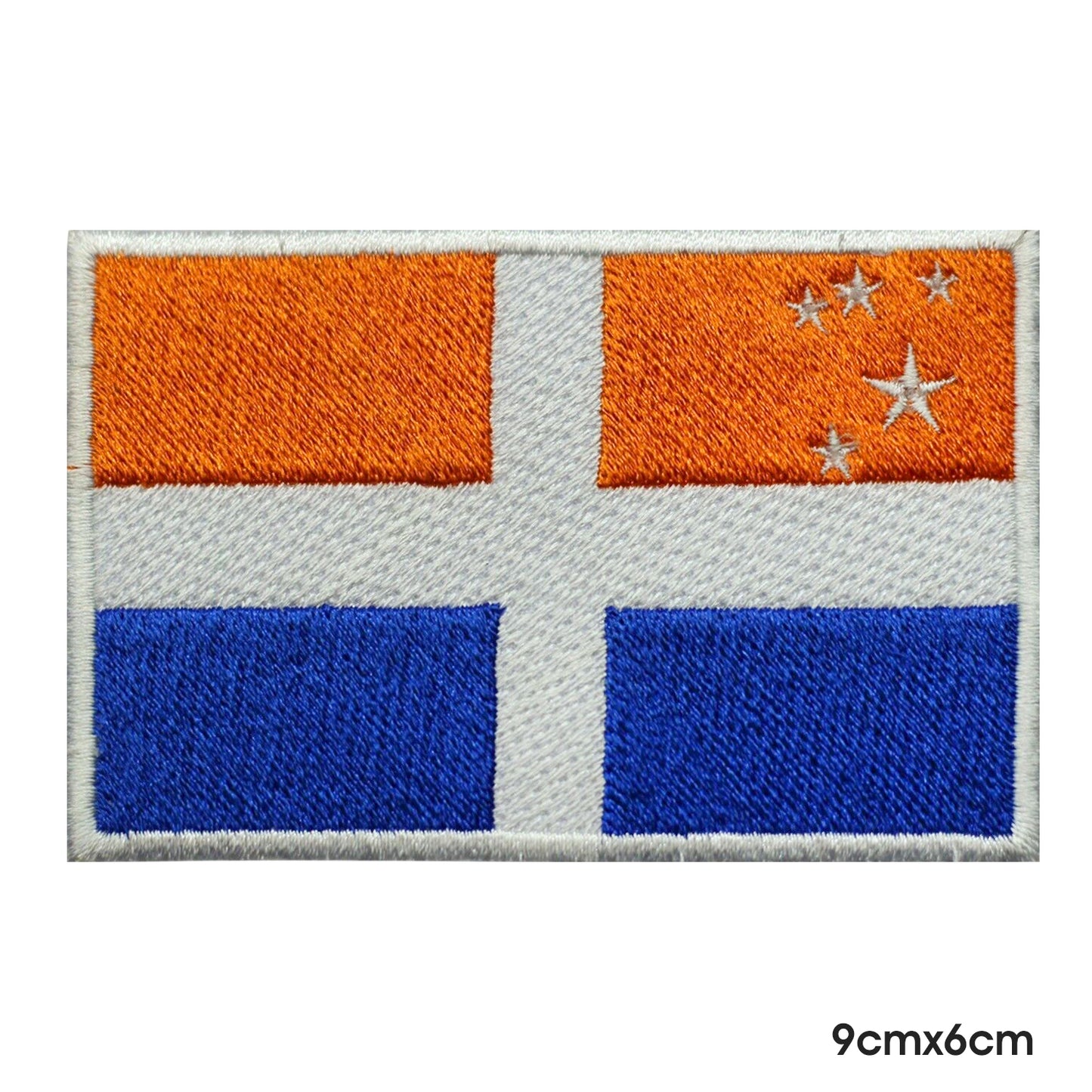 ISLES OF SCILLY County Flag Patch Iron on Sew on Patch Badge For Clothes.