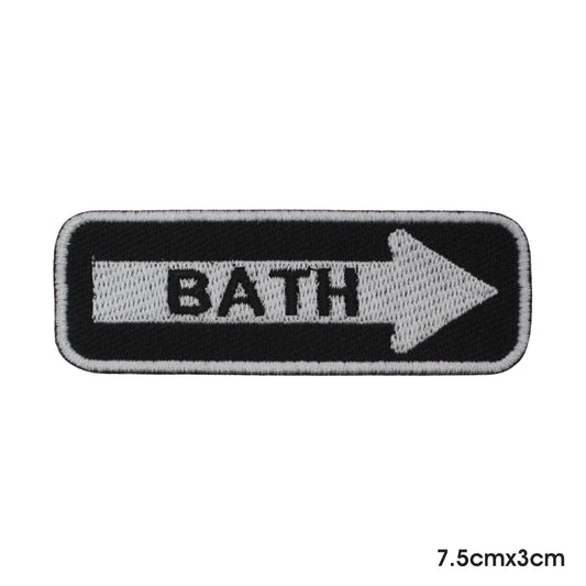 Patch de bain thermocollant à coudre sur badge pour vêtements.