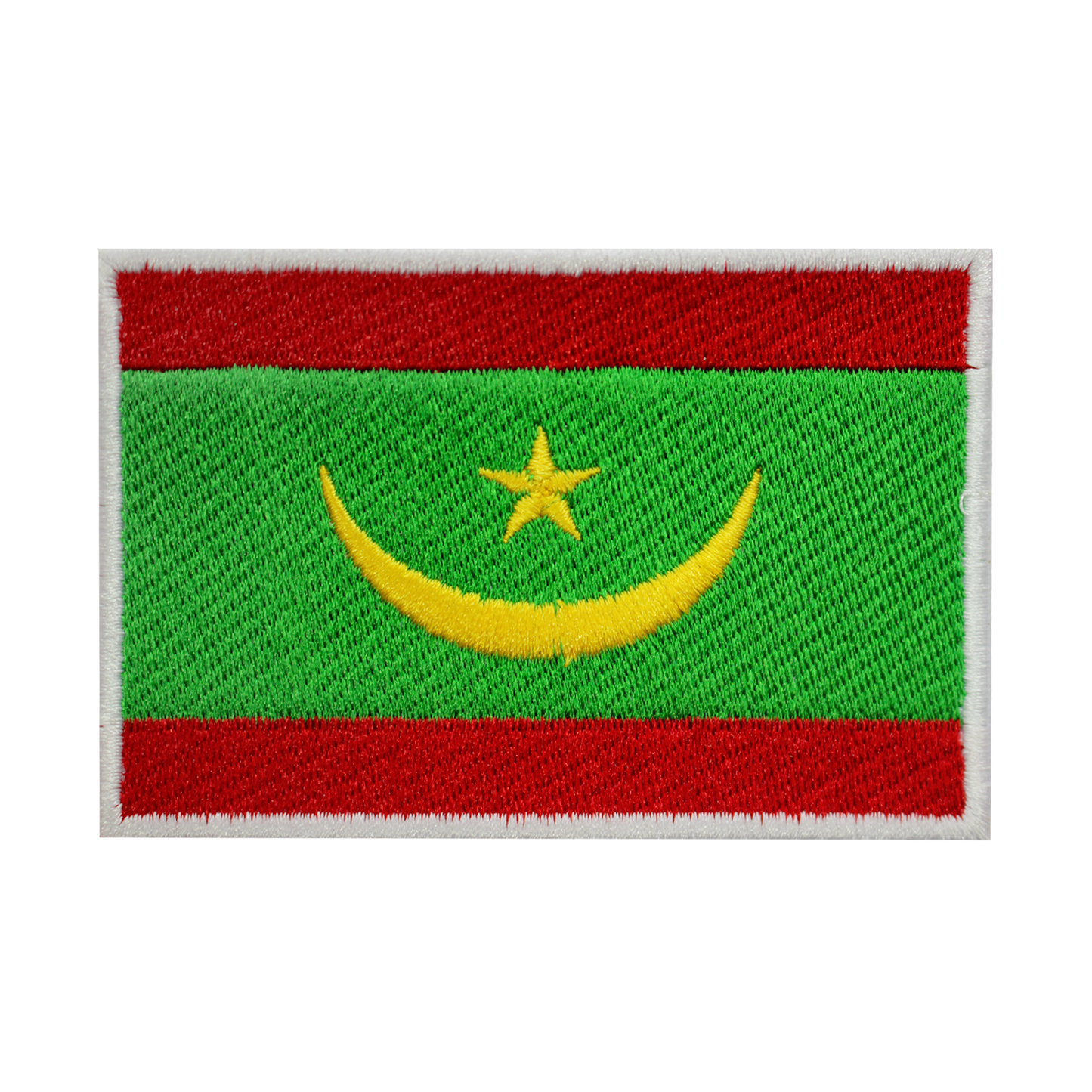 MAURITANIE Drapeau Patch Fer Sur Patch Coudre Sur Patch Brodé Patch National County Flag Patch