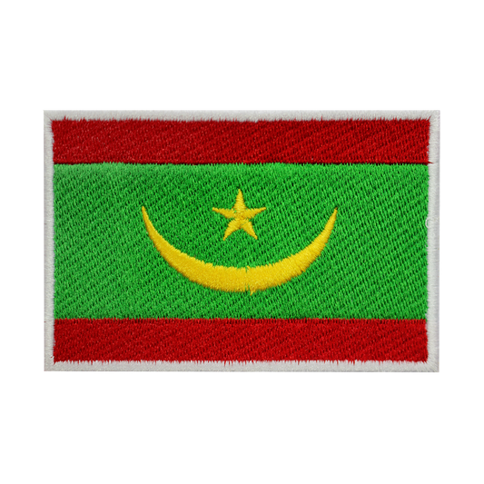 MAURITANIE Drapeau Patch Fer Sur Patch Coudre Sur Patch Brodé Patch National County Flag Patch