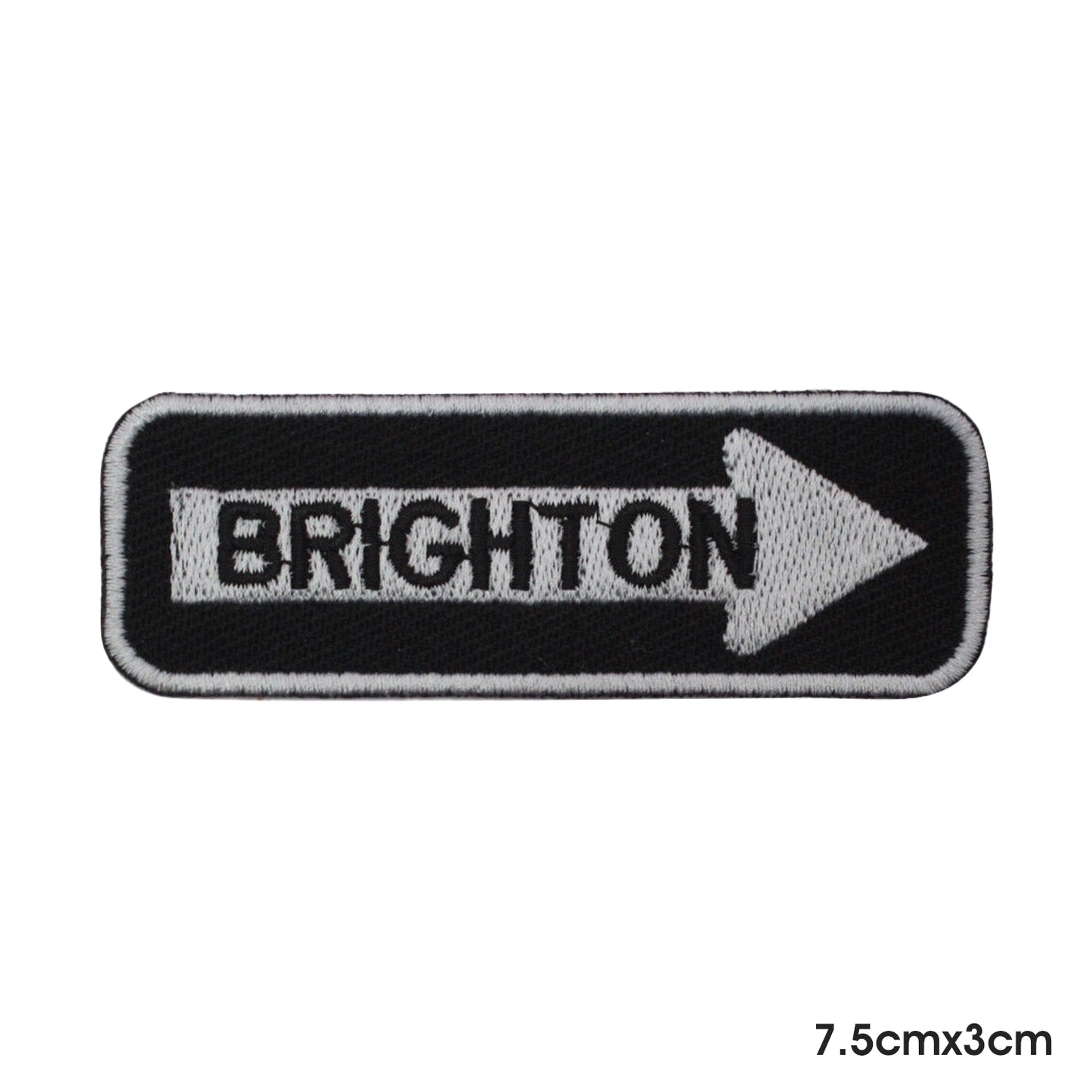 BRIGHTON Patch thermocollant à coudre sur patch pour vêtements.