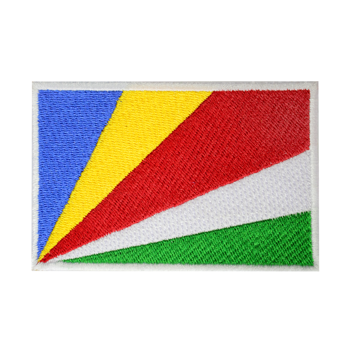 Parche de bandera de SEYCHELLES para planchar, parche para coser, parche bordado, parche de bandera del condado nacional