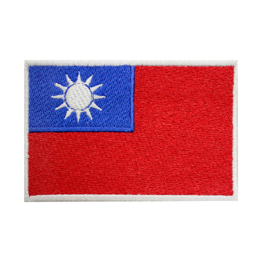 TAIWAN Flag Patch Iron On Patch Sew On Patch Embroidered Patch National County Flag Patch