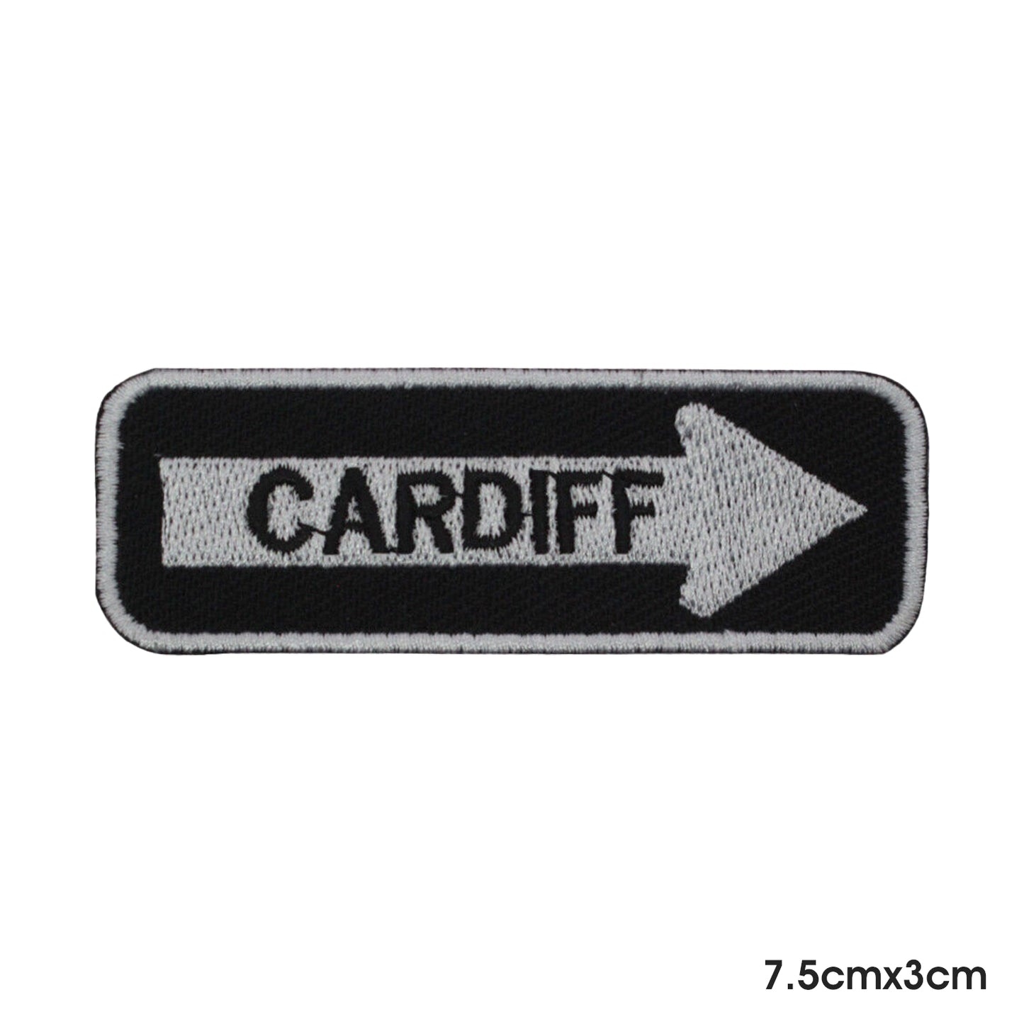 PARCHE CARDIFF Parche para coser o planchar, insignia para ropa.