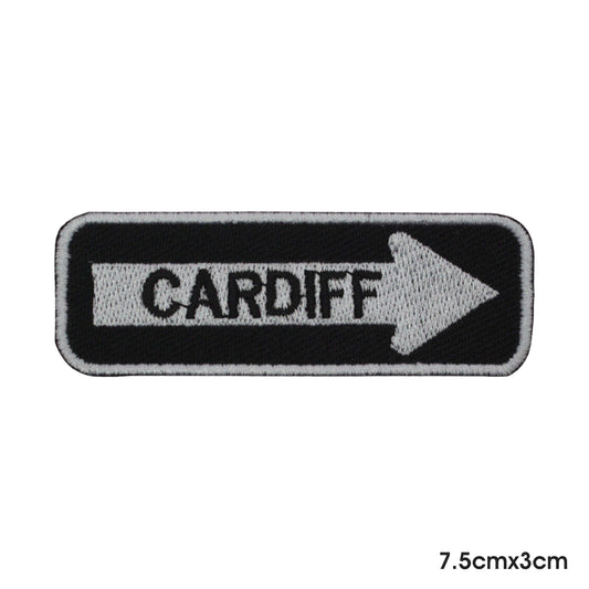 CARDIFF PATCH Iron on Sew on Patch Badge For Clothes.