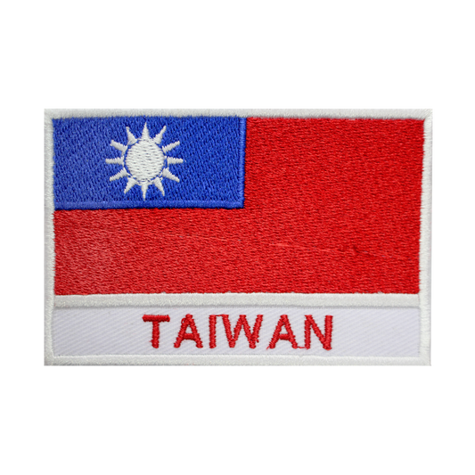 TAIWAN Flag Patch Iron On Patch Sew On Patch Embroidered Patch National County Flag Patch