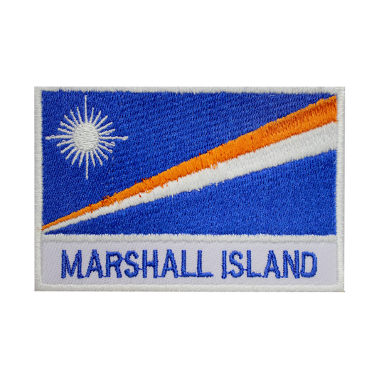 MARSHALL ISLAND Flag Patch Fer Sur Patch Coudre Sur Patch Brodé Patch National County Flag Patch