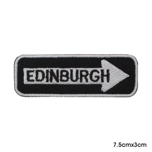 EDINBURGH Patch Iron on Sew on Patch Badge For Clothes.