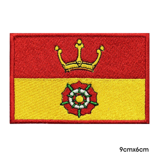 Parche con la bandera del condado de HAMPSHIRE, parche para planchar y coser, insignia para ropa.