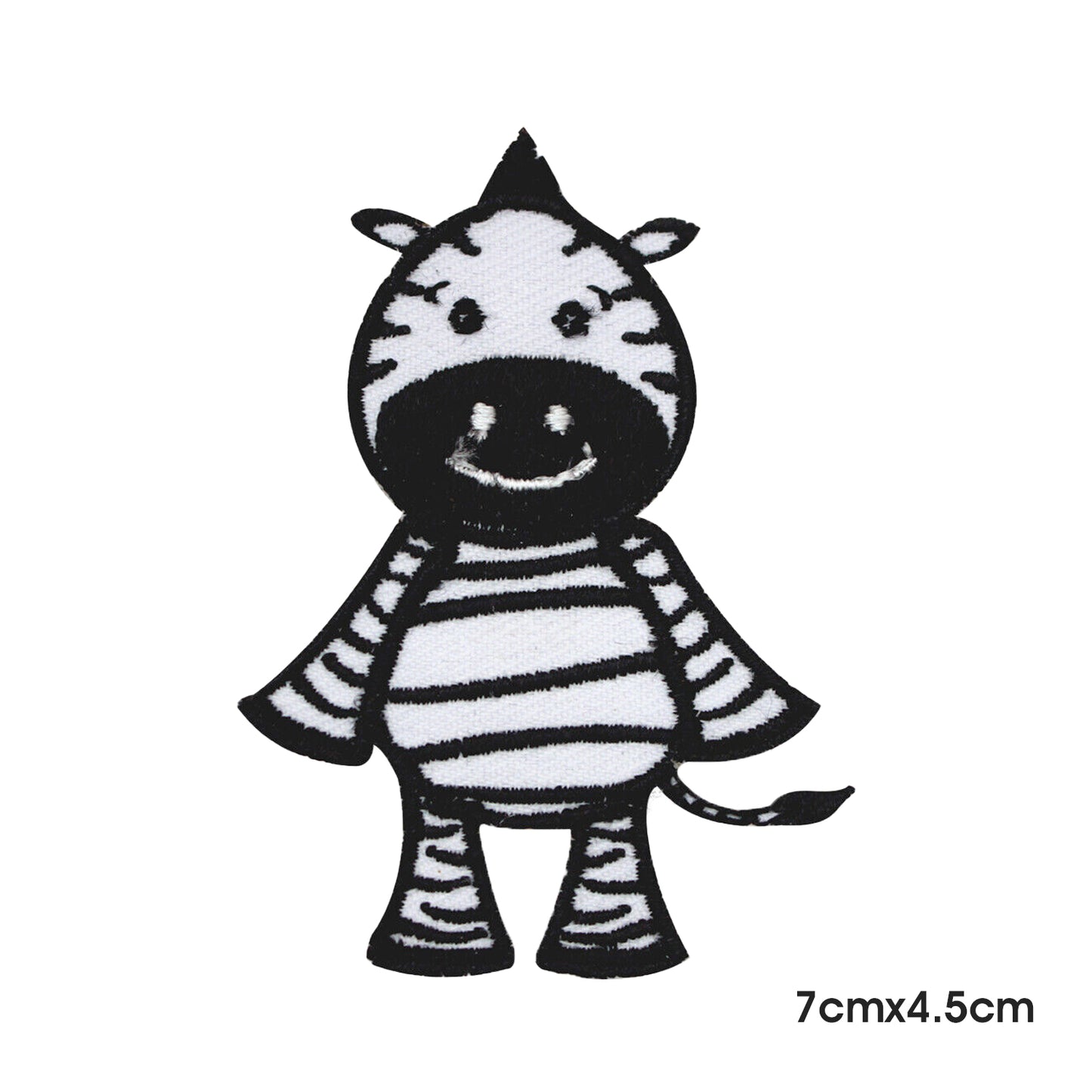 Cute Zebra Cartoon Patch Iron on Sew on Patch Badge For Clothes.