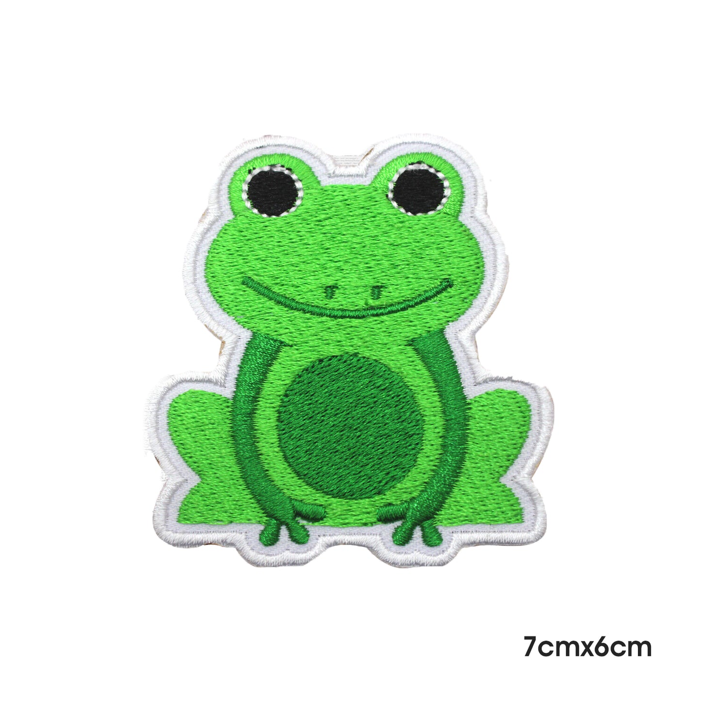 Patch de dessin animé Cute Frog 2 à repasser à coudre sur un badge pour vêtements.