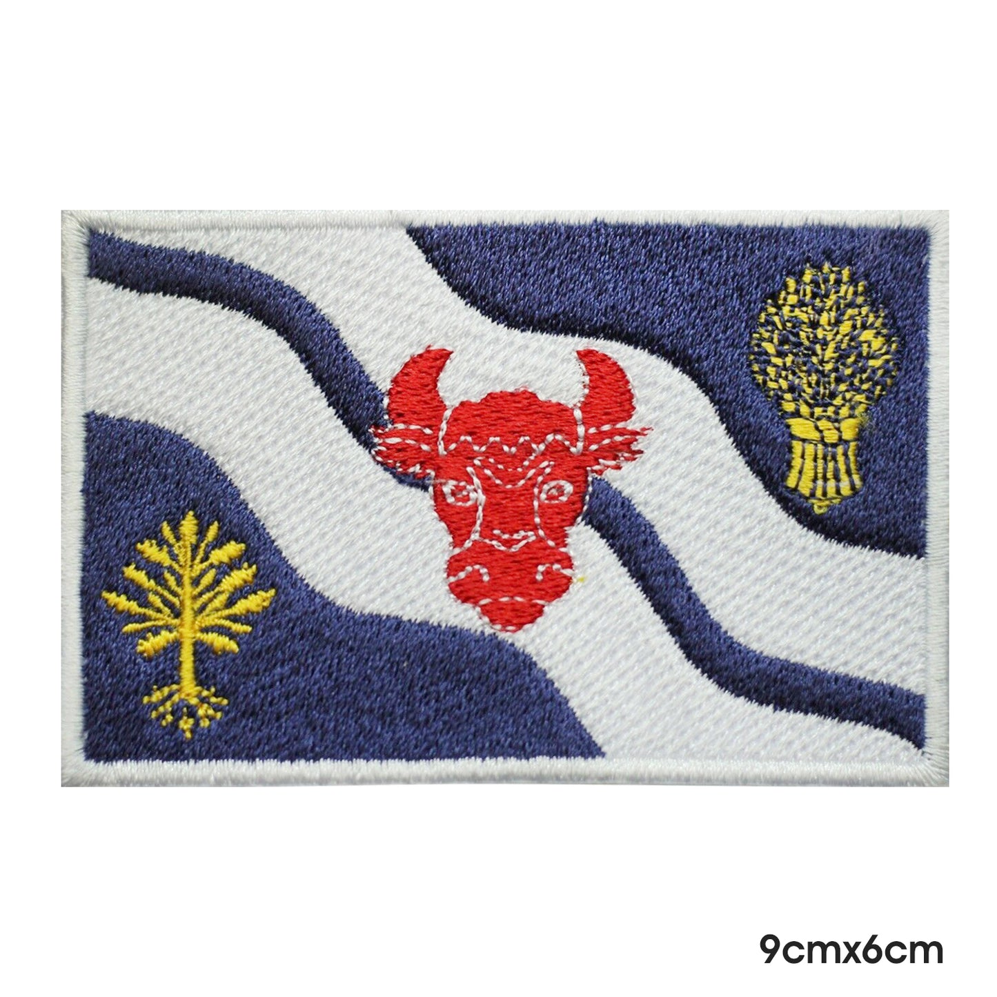 OXFORDSHIRE County Flag Patch Iron on Sew on Patch Badge For Clothes.