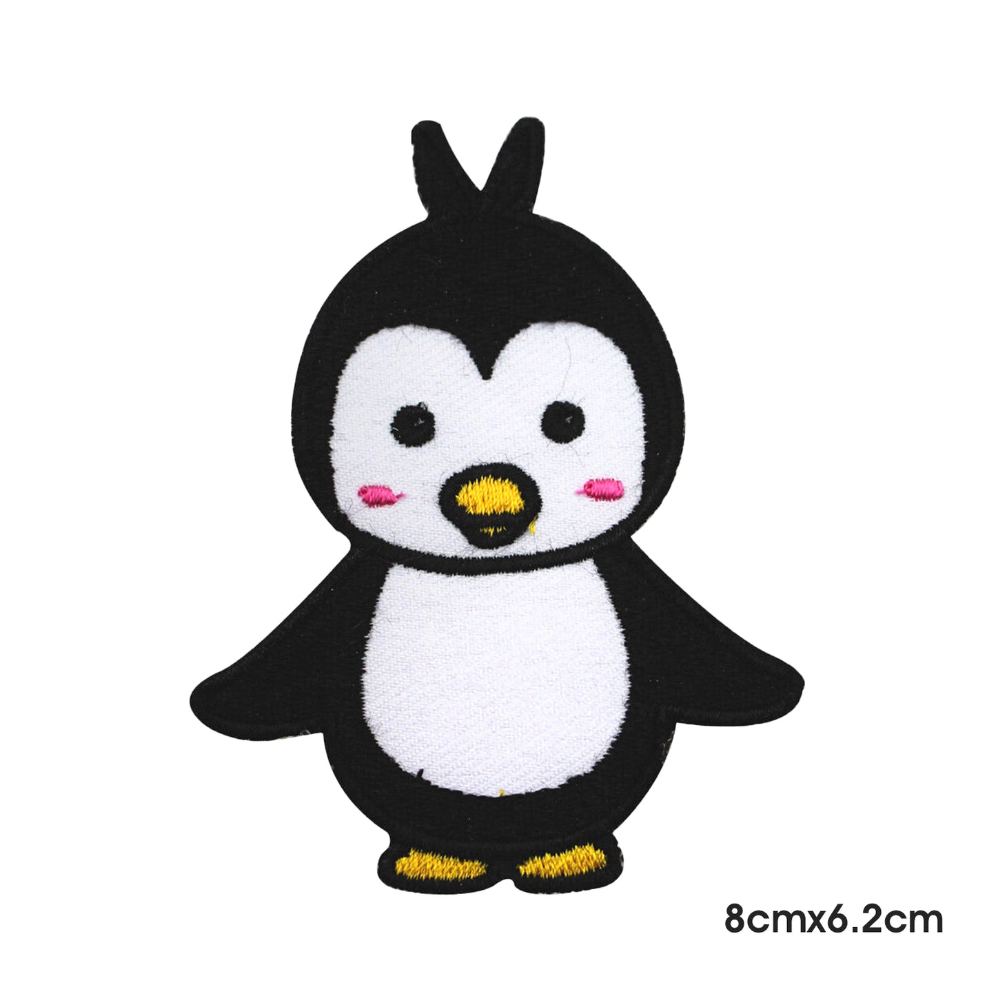 Lindo parche de dibujos animados de pingüino para planchar o coser en parche para ropa.