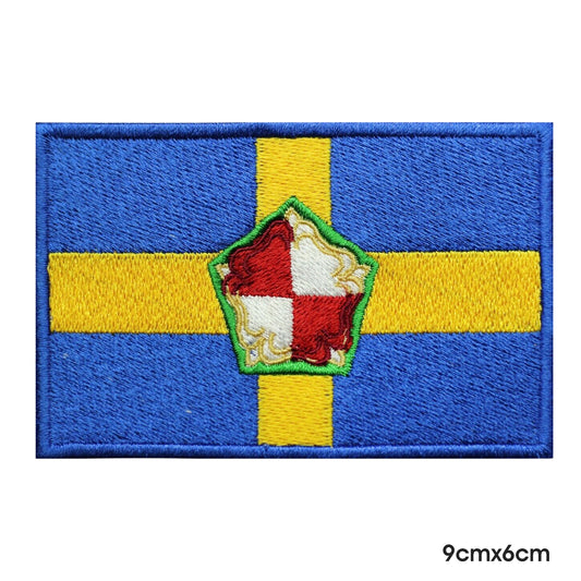 Parche con la bandera del condado de PEMBROKESHIRE, parche para planchar y coser, insignia para ropa.