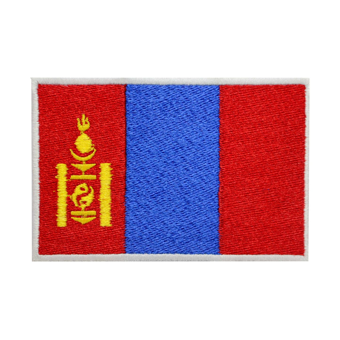 MONGOLIE Drapeau Patch Fer Sur Patch Coudre Sur Patch Brodé Patch National County Flag Patch