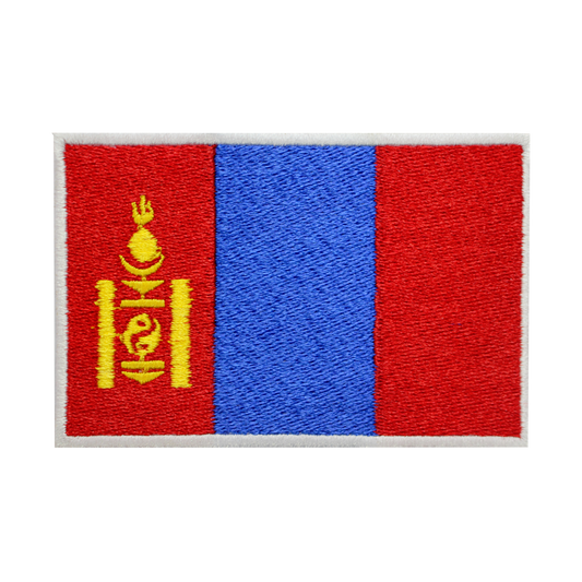 MONGOLIA Flag Patch Iron On Patch Sew On Patch Embroidered Patch National County Flag Patch