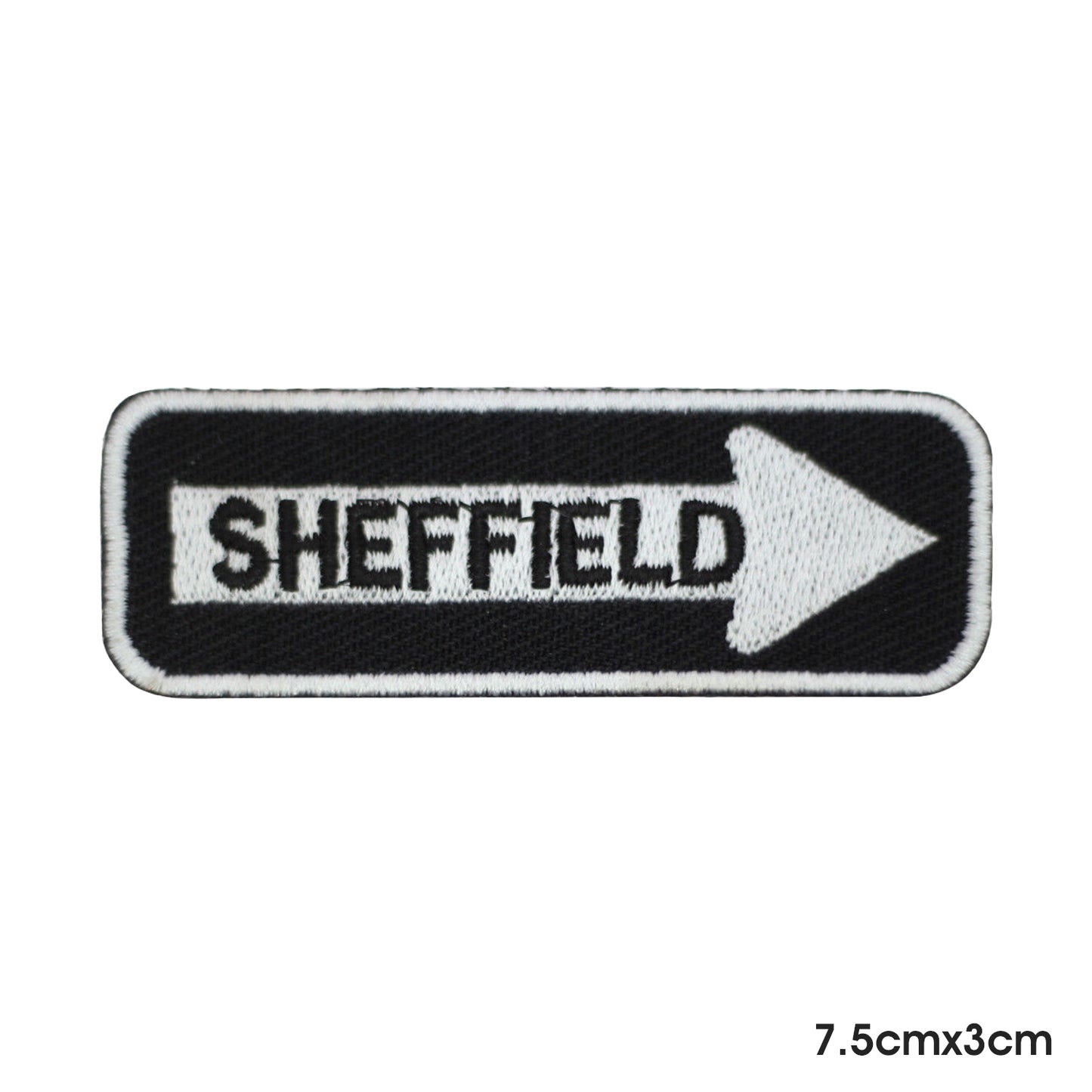 Parche SHEFFIELD para planchar y coser, insignia para ropa.