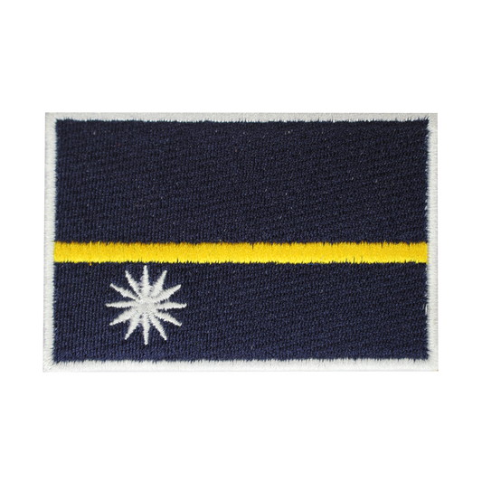 NAURU Flag Patch Iron On Patch Sew On Patch Embroidered Patch National County Flag Patch