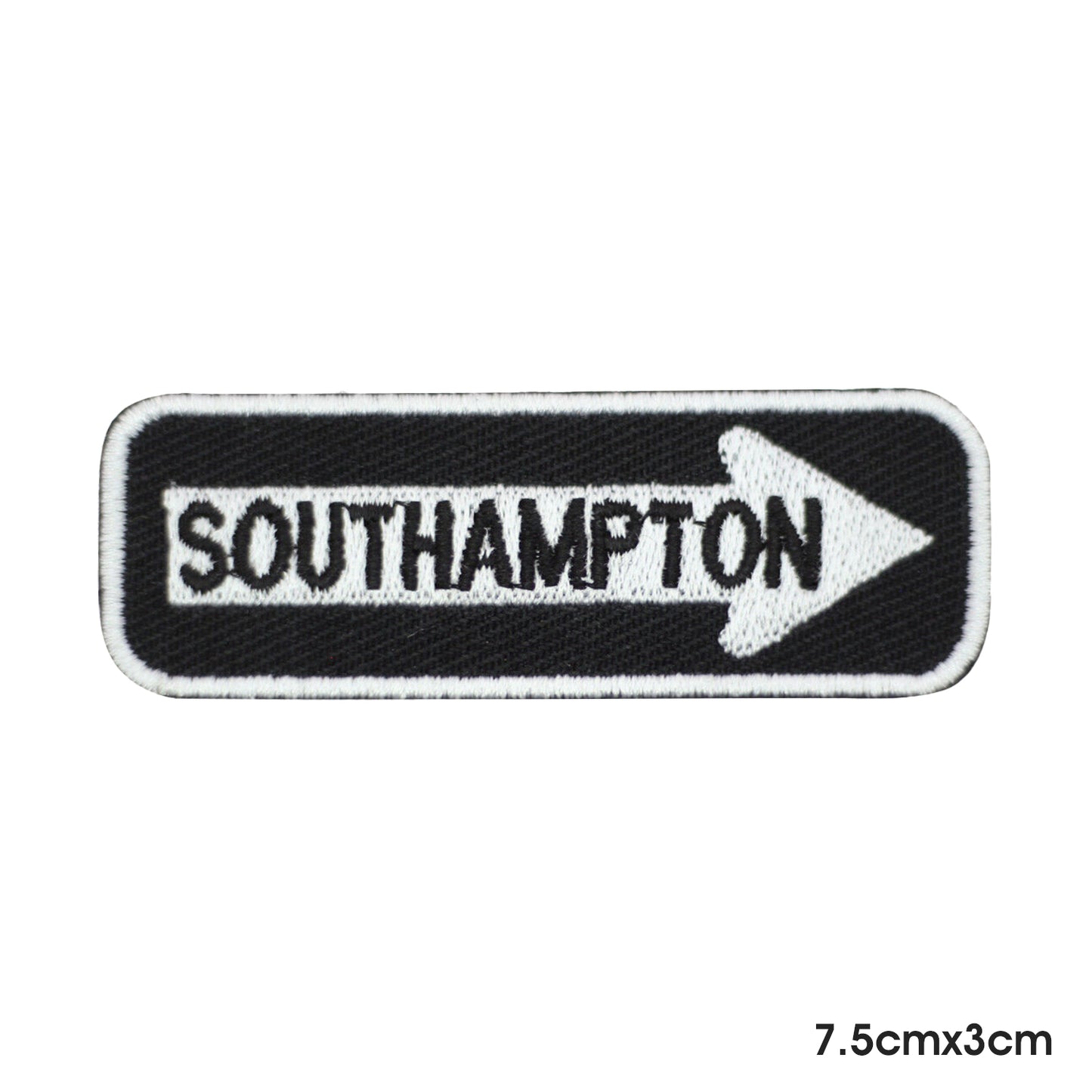 SOUTHAMPTON Patch thermocollant à coudre sur patch pour vêtements.