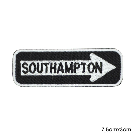 Parche SOUTHAMPTON para planchar y coser, insignia para ropa.