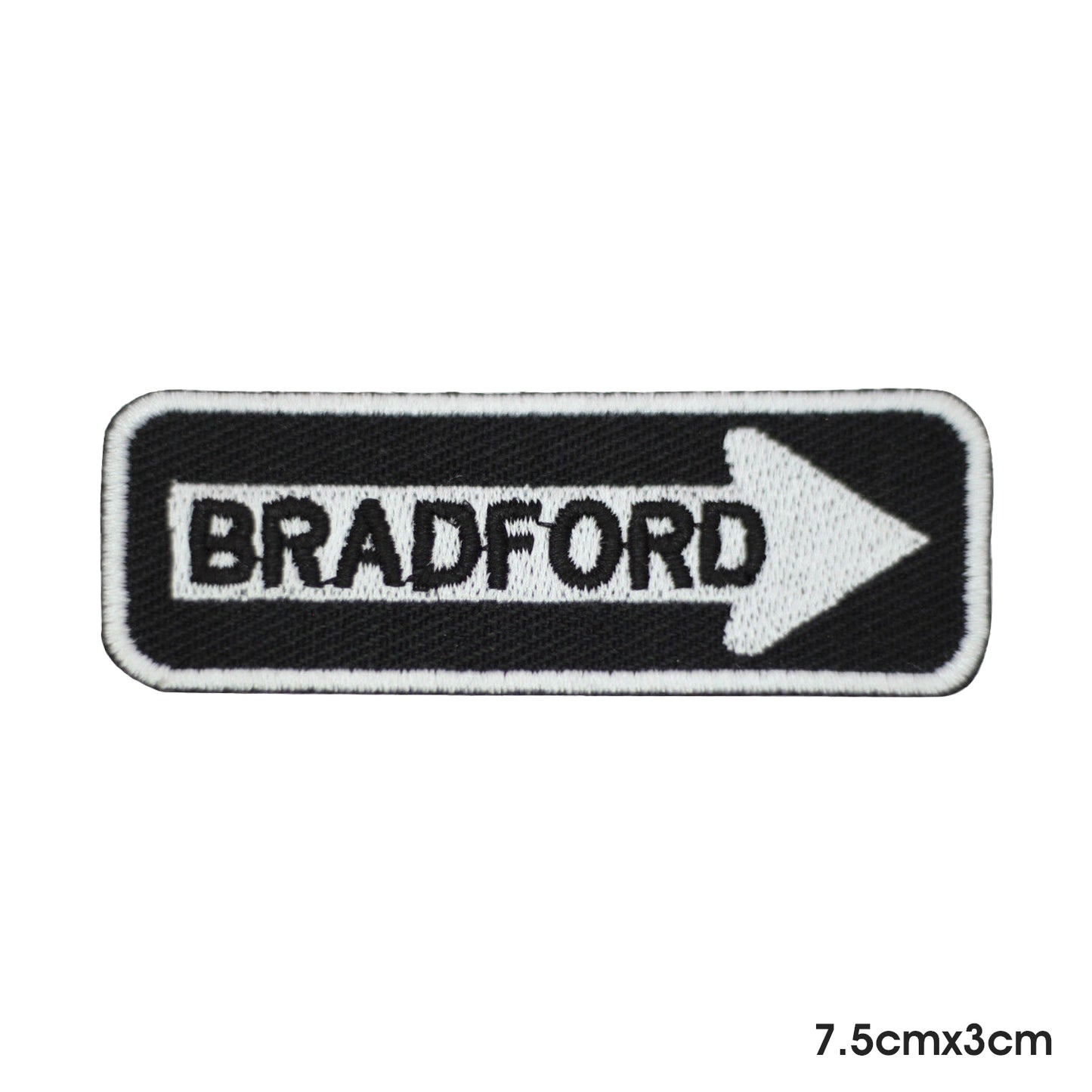 BRADFORD Patch Iron on Sew on Patch Badge For Clothes.